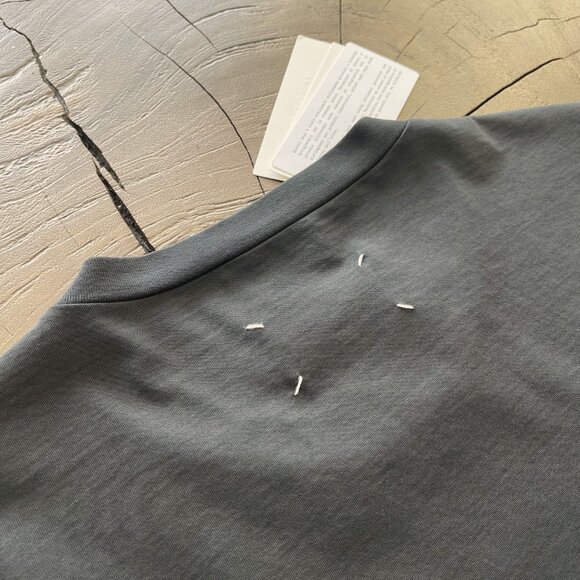 Maison Margiela - Relaxed Signature Iconic Logo Embroidered Distressed T FW24 - Picture 9 of 16